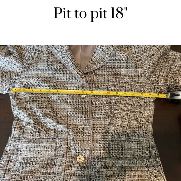 EUC Jaclyn Smith blazer career business layering piece button front closure Sz 8 - Picture 3 of 7